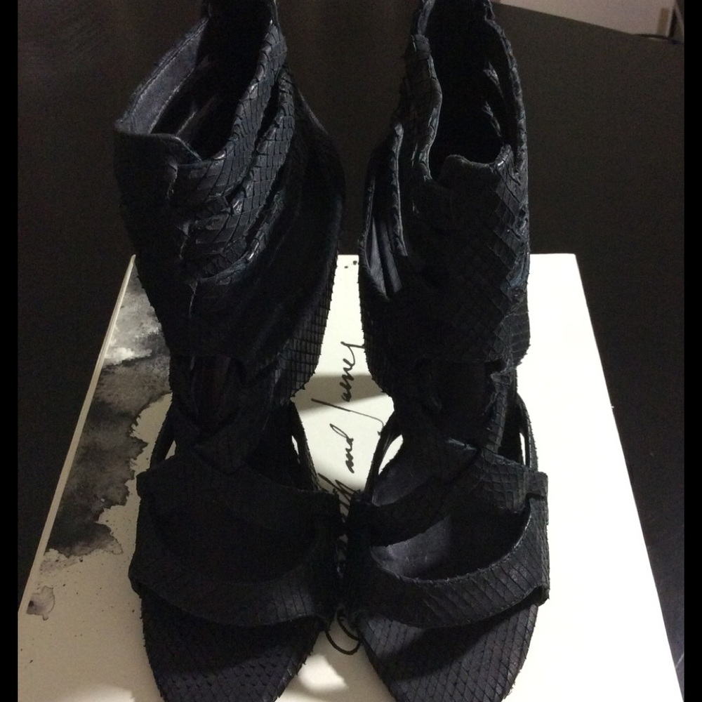 Black Elizabeth and James high heel sandals